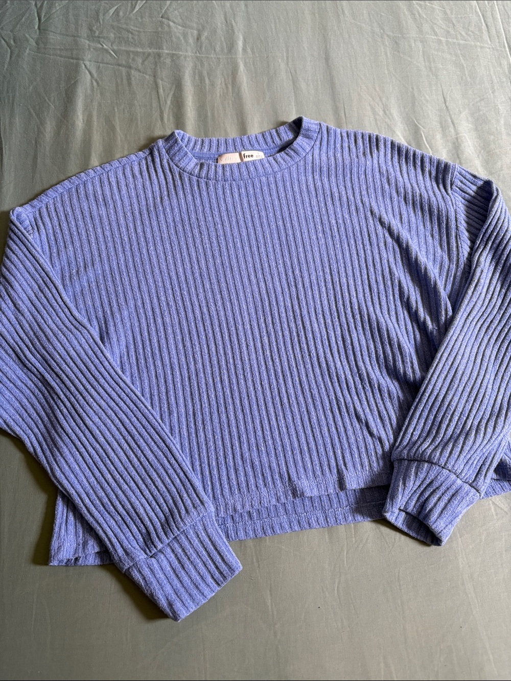 Wilfred Lavender Ribbed Crewneck Sweater